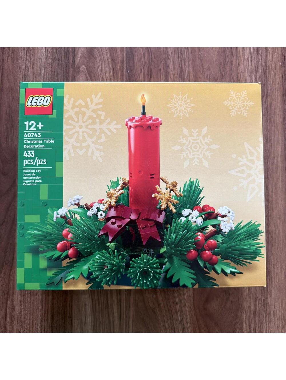 Lego 40743 Christmas Table Decoration Candle Set Holiday Topper Decor New Sealed